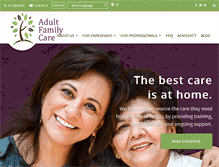 Tablet Screenshot of adultfamilycare.org
